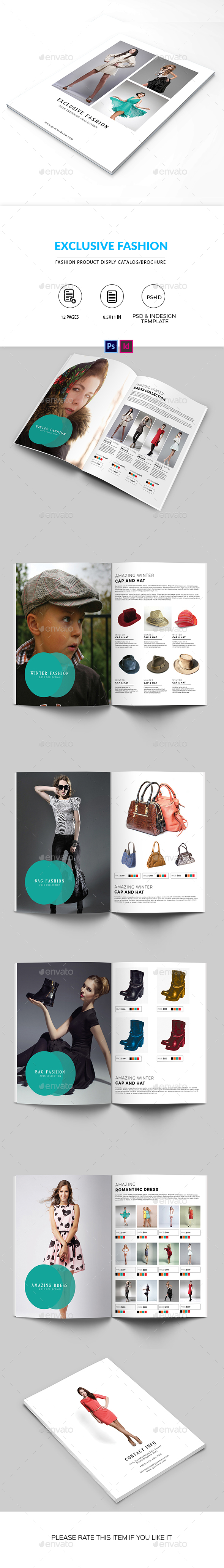 Minimal Fashion Product Display Brochure/Catalog - Catalogs Brochures