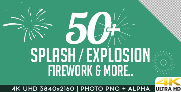 Splash Explosion Fireworks Animated Shapes