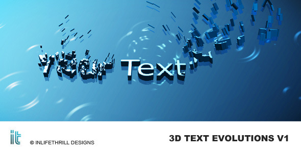 3D-Text Evolutions - VideoHive 54692