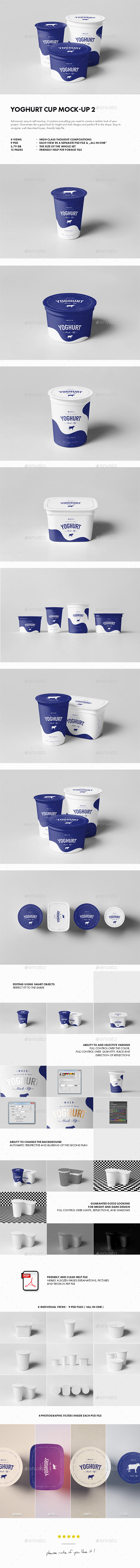 Yoghurt Mock-up 2 - Food and Drink Packaging