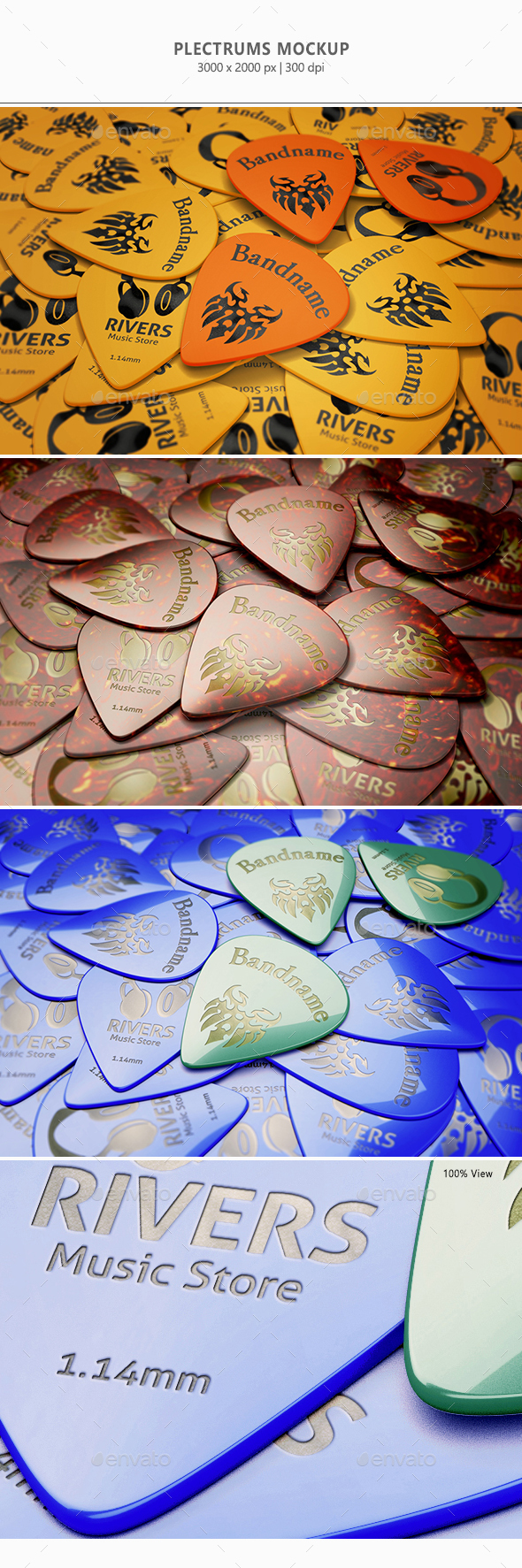 Plectrums Mock-up