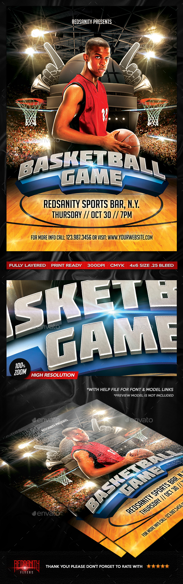 Basketball Game Flyer - Sports Events