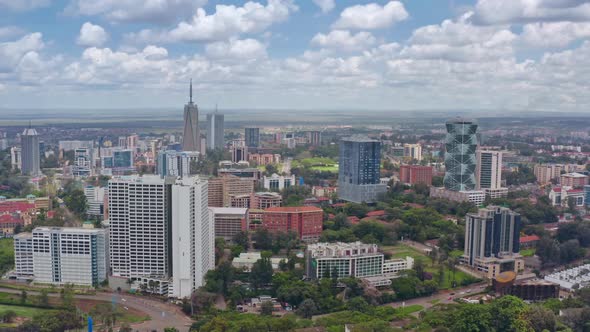 Drone Video of City Nairobi Capital of Kenya Africa, Stock Footage