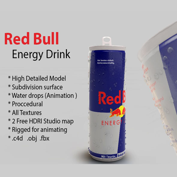 Redbull energy can - 3Docean 17118912