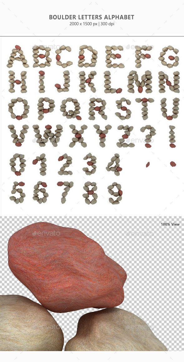 Boulder Letters Alphabet