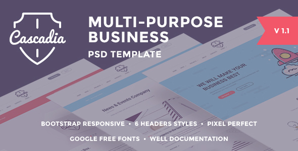 Cascadia - Multipurpose - ThemeForest 16119375