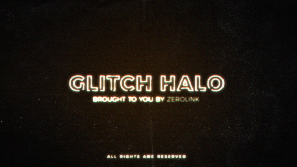 Glitch Halo - VideoHive 17122729
