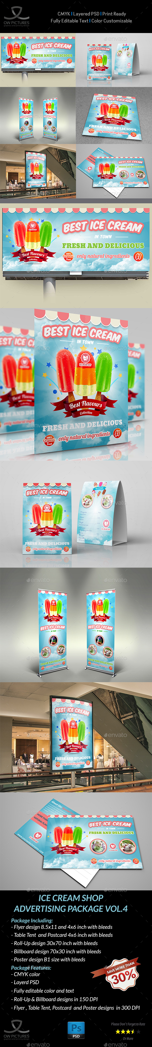 Ice Cream Advertising Bundle Vol.4