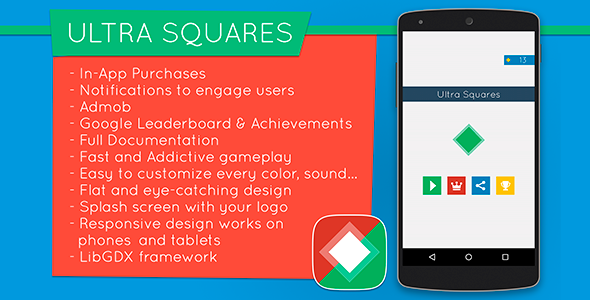 Ultra Squares - Highly Addictive Game Template - CodeCanyon Item for Sale