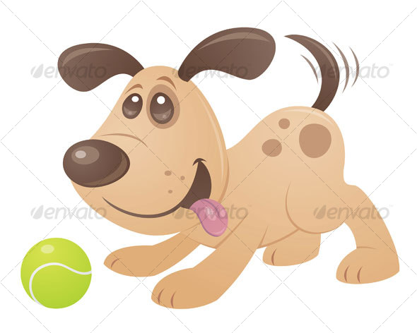 Playful Puppy - Animals Characters