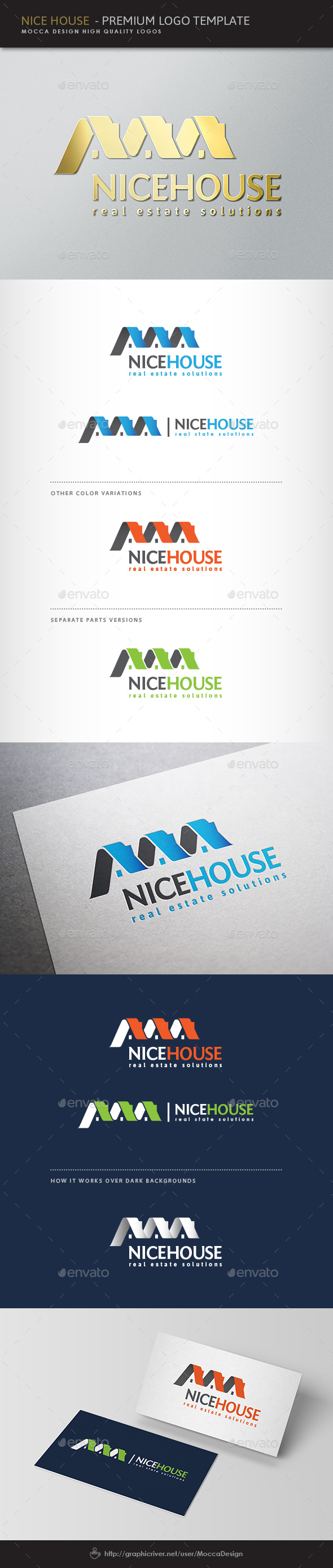 Nice House Logo - Buildings Logo Templates