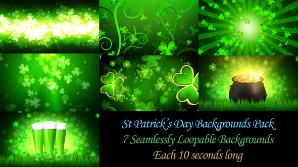 St Patrick's Backgrounds Pack