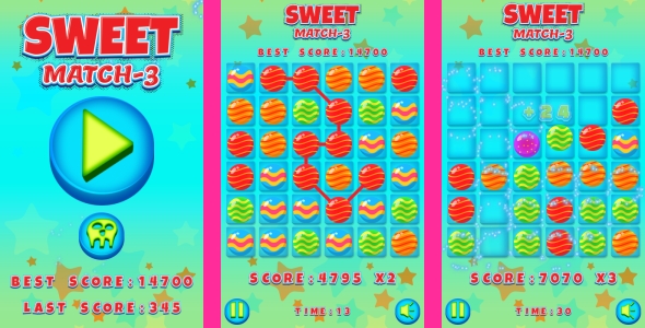 Lollipops Match3 - HTML5 Game + Mobile game! (Construct 3 | Construct 2 | Capx) - 27