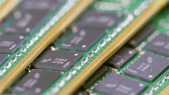 DDR4 Computer Memory Module (RAM),  Sliding Video