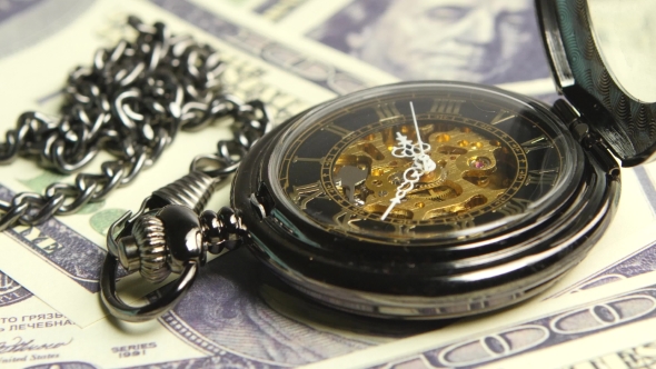 Skeleton Antique Clock.  alt