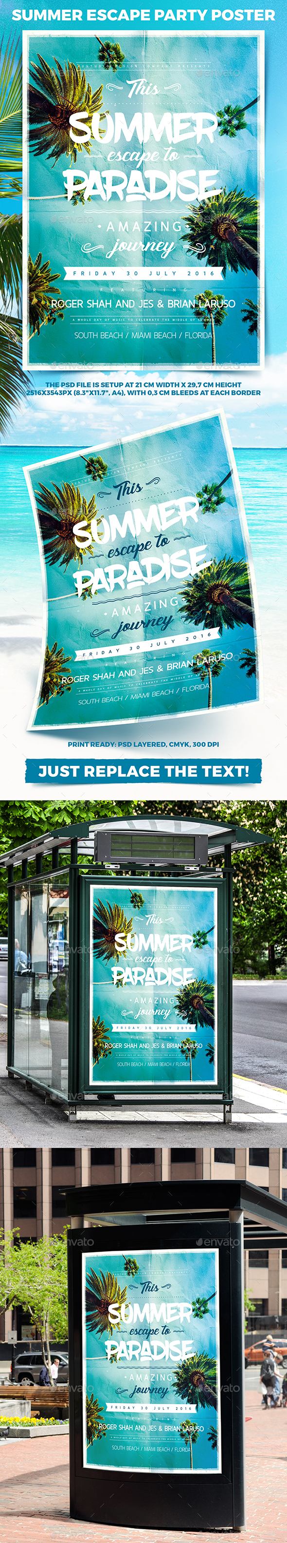 Summer Escape Party Poster vol.2 - Clubs & Parties Events