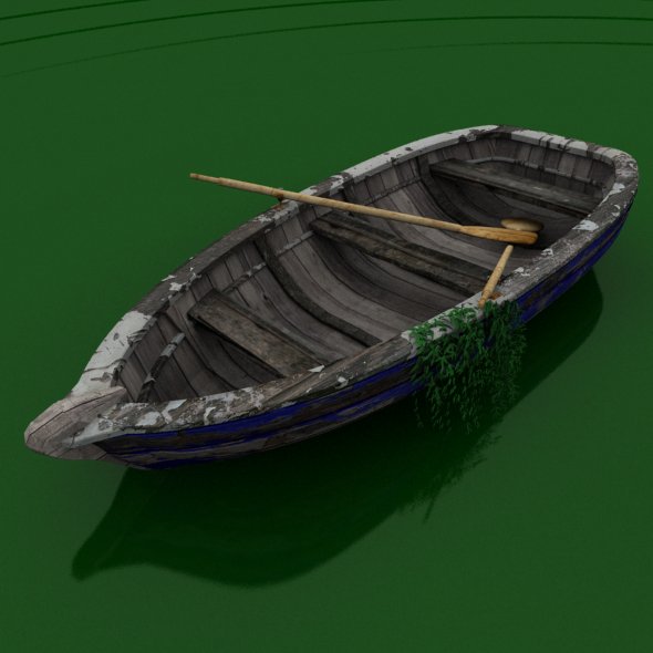 Old rowing boat - 3Docean 17184618