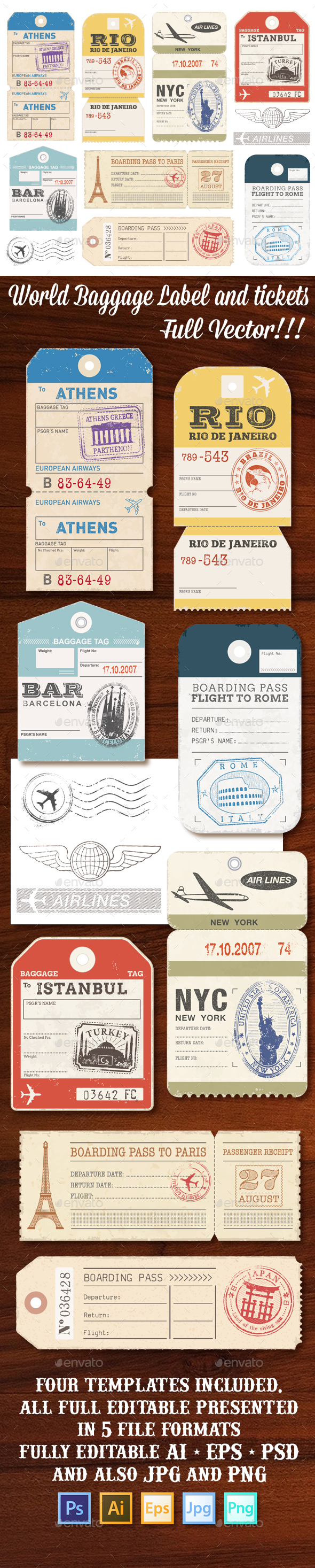 Luggage Tags - Travel Conceptual