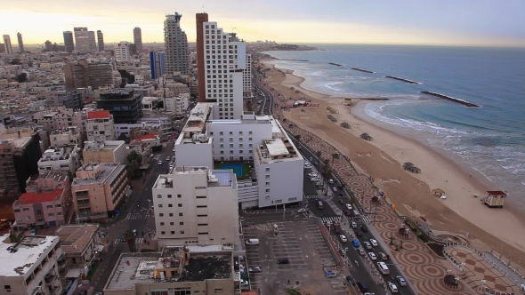Morning In Tel Aviv Top View  alt