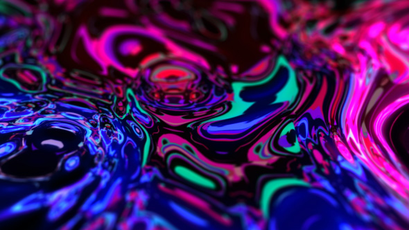 Psychedelic Liquid Colors Flow 3