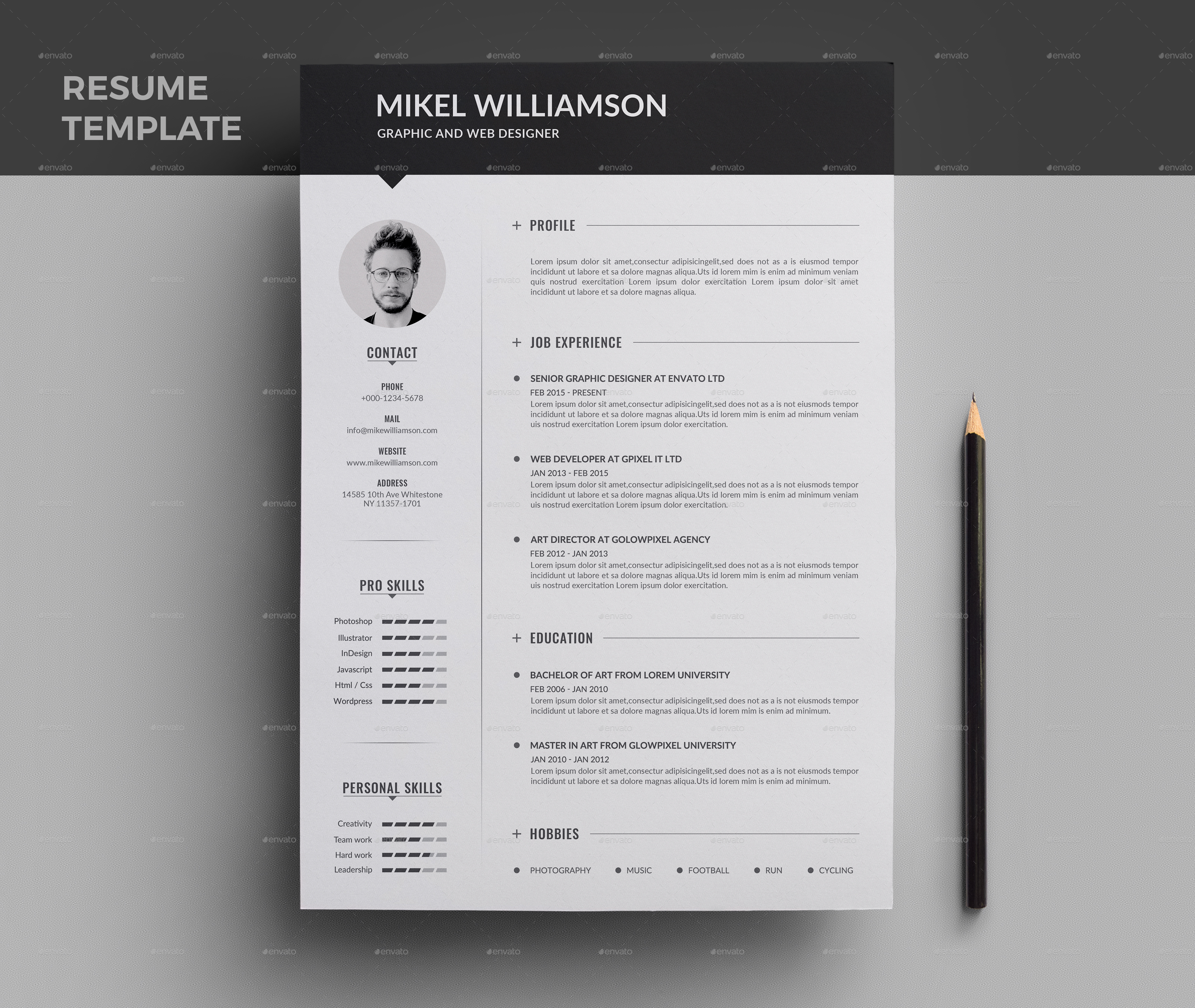 Resume, Print Templates | GraphicRiver