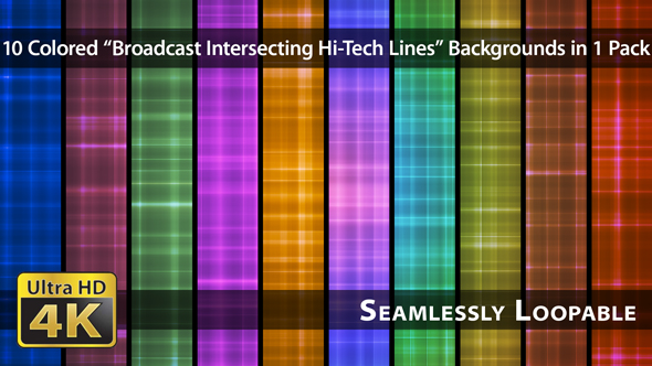 Broadcast Intersecting Hi-Tech Lines - Pack 02