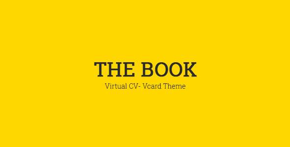 Special The Book : Personal vCard Template