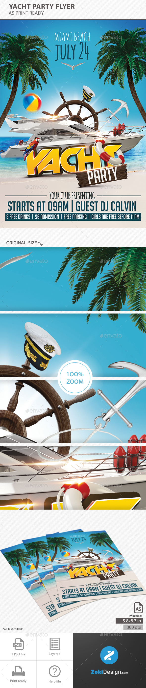 Yacht Party Flyer - Clubs & Parties Events