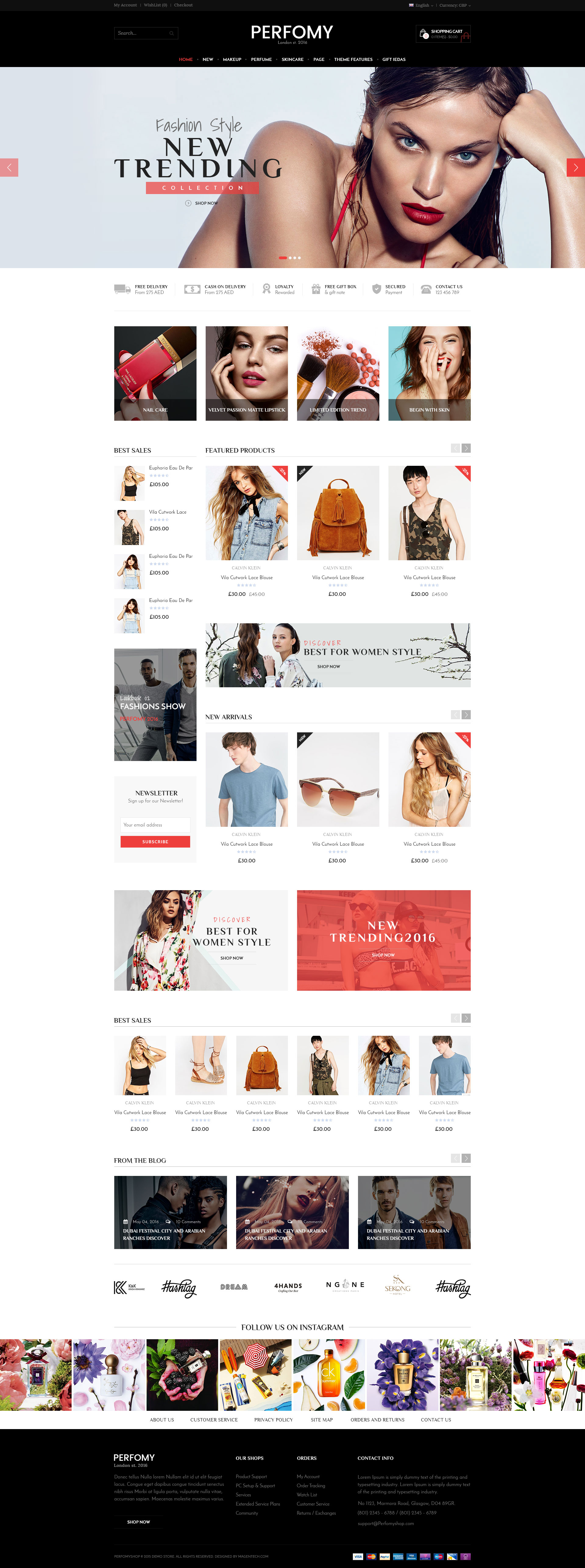 Perfomy - Perfume / Jewelry / Accessories PSD Template by topPSD ...