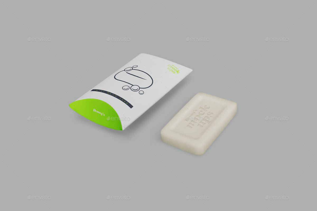 Mini Hand Soap in Pillow Box Mockup by dennysmockups ...