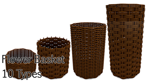 Flower Basket pack - 3Docean 17205926