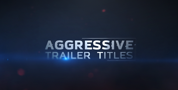Aggressive Trailer Titles - VideoHive 17207707