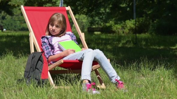 Girl Reading Book