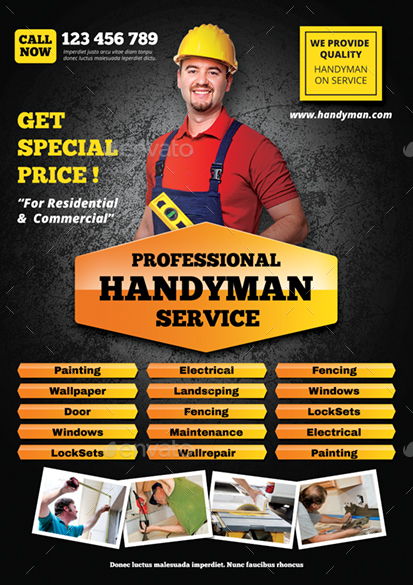 Handyman Flyer , Print Templates | GraphicRiver