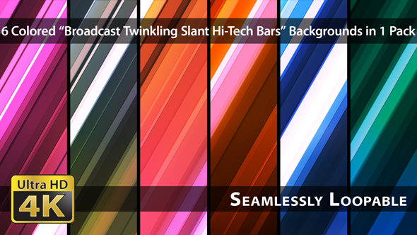 Broadcast Twinkling Slant Hi-Tech Bars - Pack 01