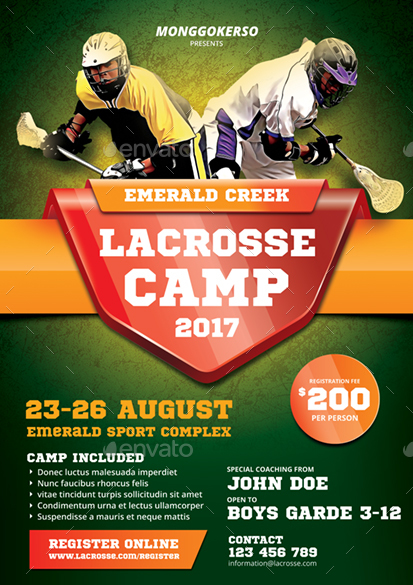 Lacrosse Flyer by monggokerso | GraphicRiver