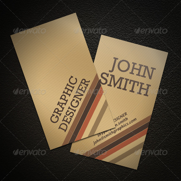 Cartoon Vertical Business Card - Creative Business Cards