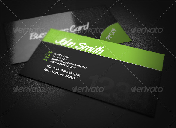 Green Business Card - Corporate Business Cards