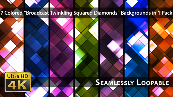 Broadcast Twinkling Squared Diamonds - Pack 01