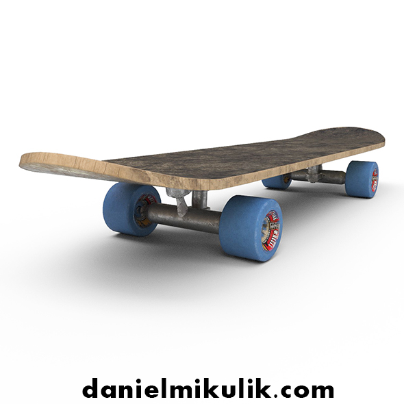 PBR Old Skateboard - 3Docean 17223912