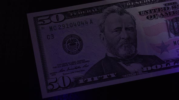 Verification of Counterfeit Money in a Ultraviolet