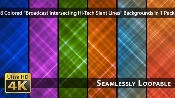 Broadcast Intersecting Hi-Tech Slant Lines - Pack 01
