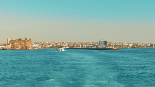 Asian Part of Istanbul as Viewed From Ferry