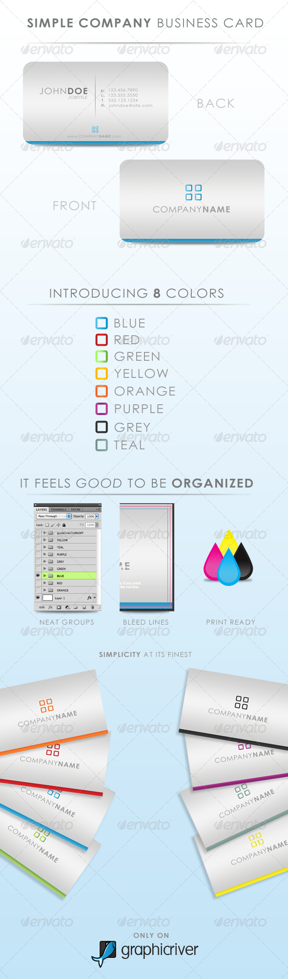 Simply Company Business Card - Corporate Business Cards