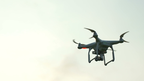 RC Quadcopter Takes Off alt