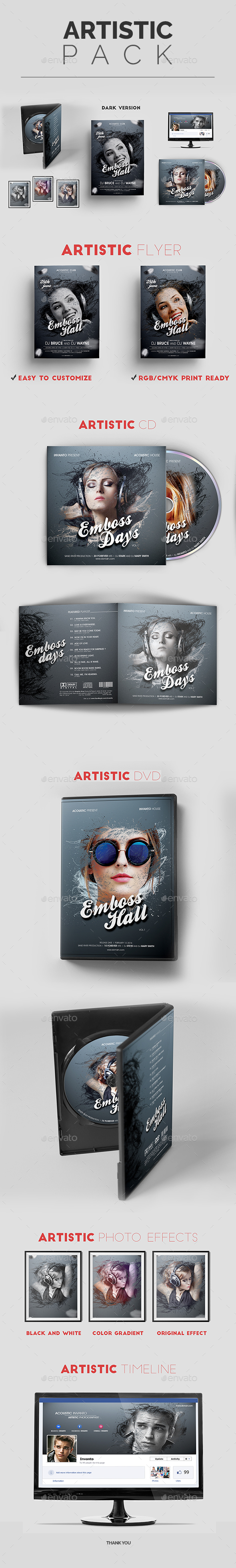 Artistic Pack 2 - Miscellaneous Print Templates
