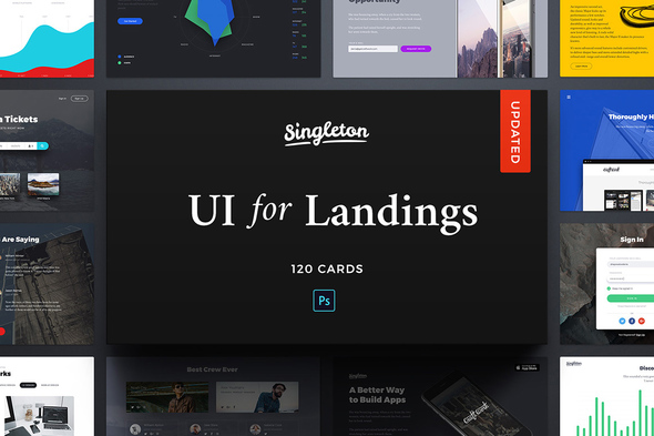 Singleton UI Pack - Creative PSD Templates