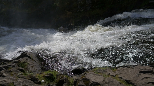 Mountain Waterfall in North Karelia
