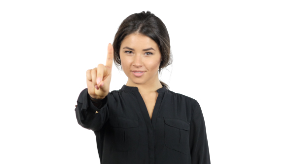 Girl Rejecting Offer, Gesture of No alt