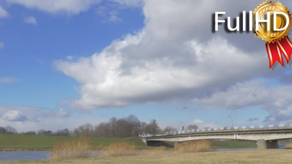 Blue Lorry Cars and Lorries in Sunny Day Driven alt